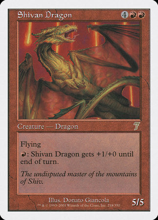 Shivan Dragon [Seventh Edition] | Tacoma Games