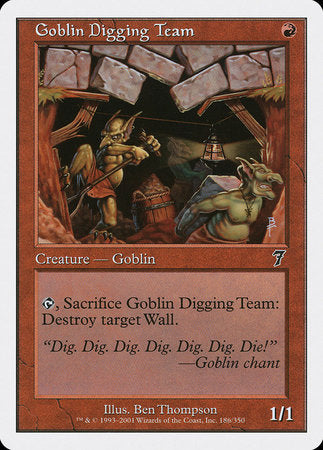 Goblin Digging Team [Seventh Edition] | Tacoma Games