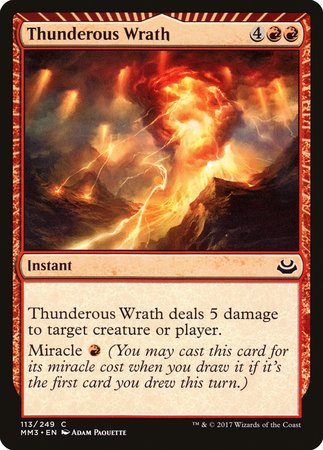 Thunderous Wrath [Modern Masters 2017] | Tacoma Games