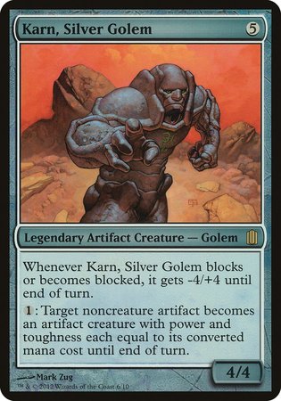 Karn, Silver Golem (Commander's Arsenal) [Commander's Arsenal Oversized] | Tacoma Games