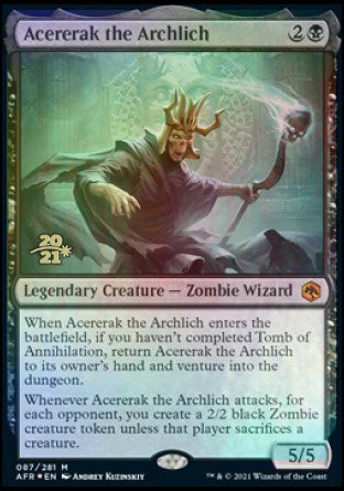 Acererak the Archlich [Dungeons & Dragons: Adventures in the Forgotten Realms Prerelease Promos] | Tacoma Games