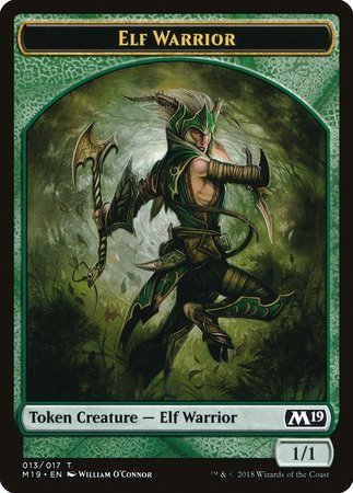 Elf Warrior Token [Core Set 2019 Tokens] | Tacoma Games