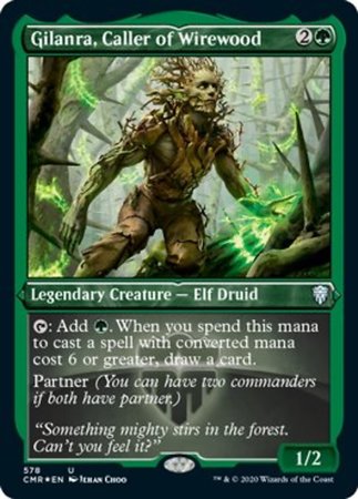 Gilanra, Caller or Wirewood (Foil Etched) [Commander Legends] | Tacoma Games