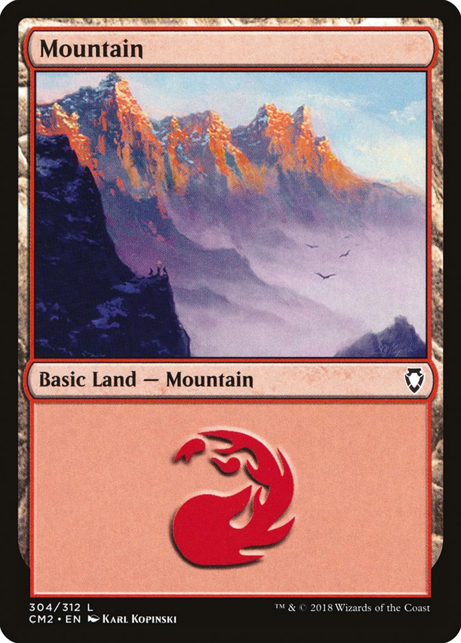 Mountain (304) [Commander Anthology Volume II] | Tacoma Games