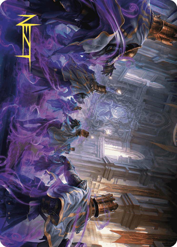 Eerie Interference Art Card (Gold-Stamped Signature) [Wilds of Eldraine Art Series] | Tacoma Games