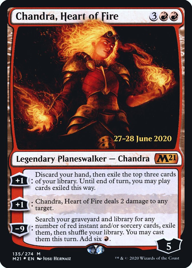 Chandra, Heart of Fire  [Core Set 2021 Prerelease Promos] | Tacoma Games