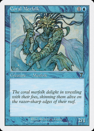 Coral Merfolk [Seventh Edition] | Tacoma Games