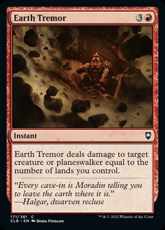 Earth Tremor [Commander Legends: Battle for Baldur's Gate] | Tacoma Games
