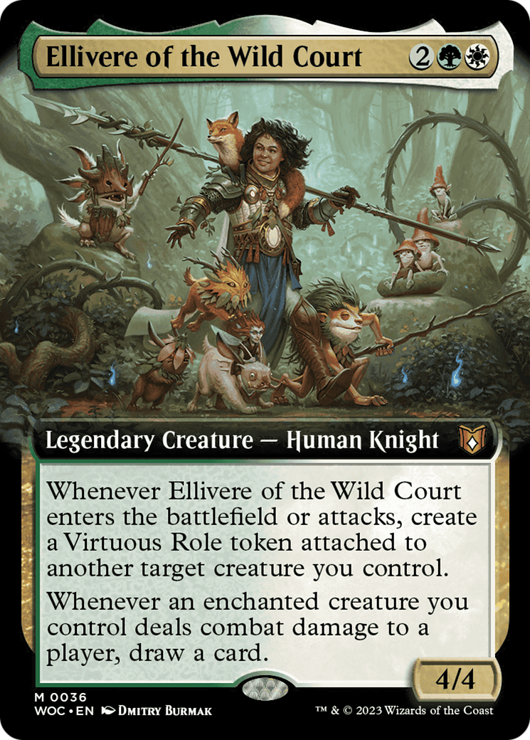 Ellivere of the Wild Court (Extended Art) [Wilds of Eldraine Commander] | Tacoma Games