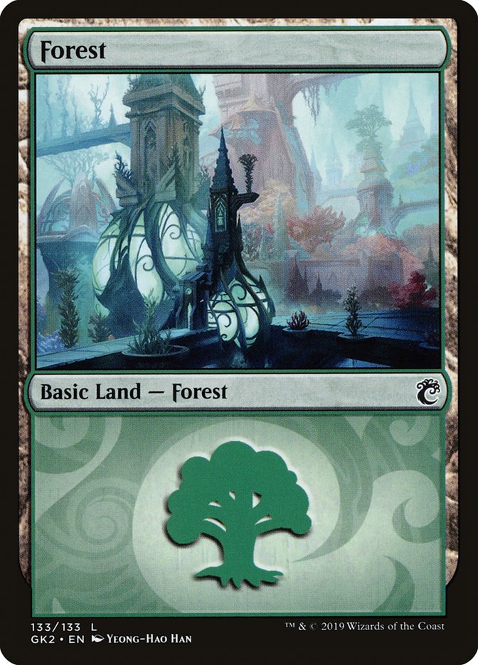 Forest (133) [Ravnica Allegiance Guild Kit] | Tacoma Games