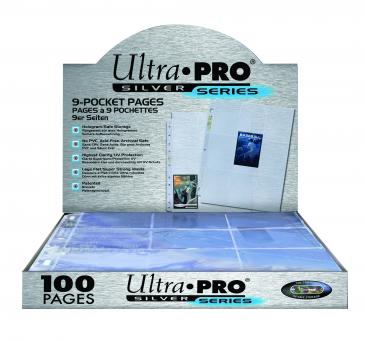 UltraPRO 9-Pocket Silver Series Page for Standard Size Cards | Tacoma Games
