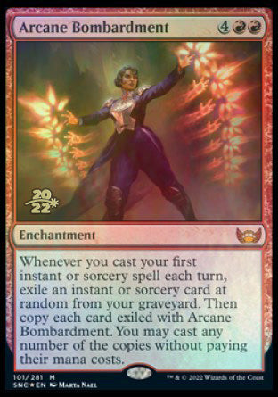 Arcane Bombardment [Streets of New Capenna Prerelease Promos] | Tacoma Games