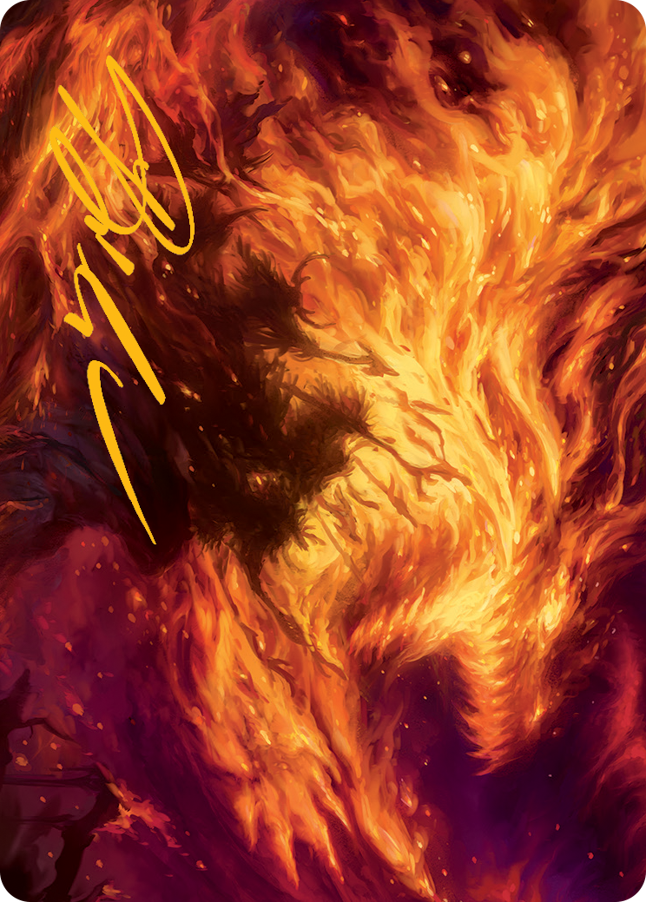 Stoke the Flames Art Card (Gold-Stamped Signature) [March of the Machine Art Series] | Tacoma Games