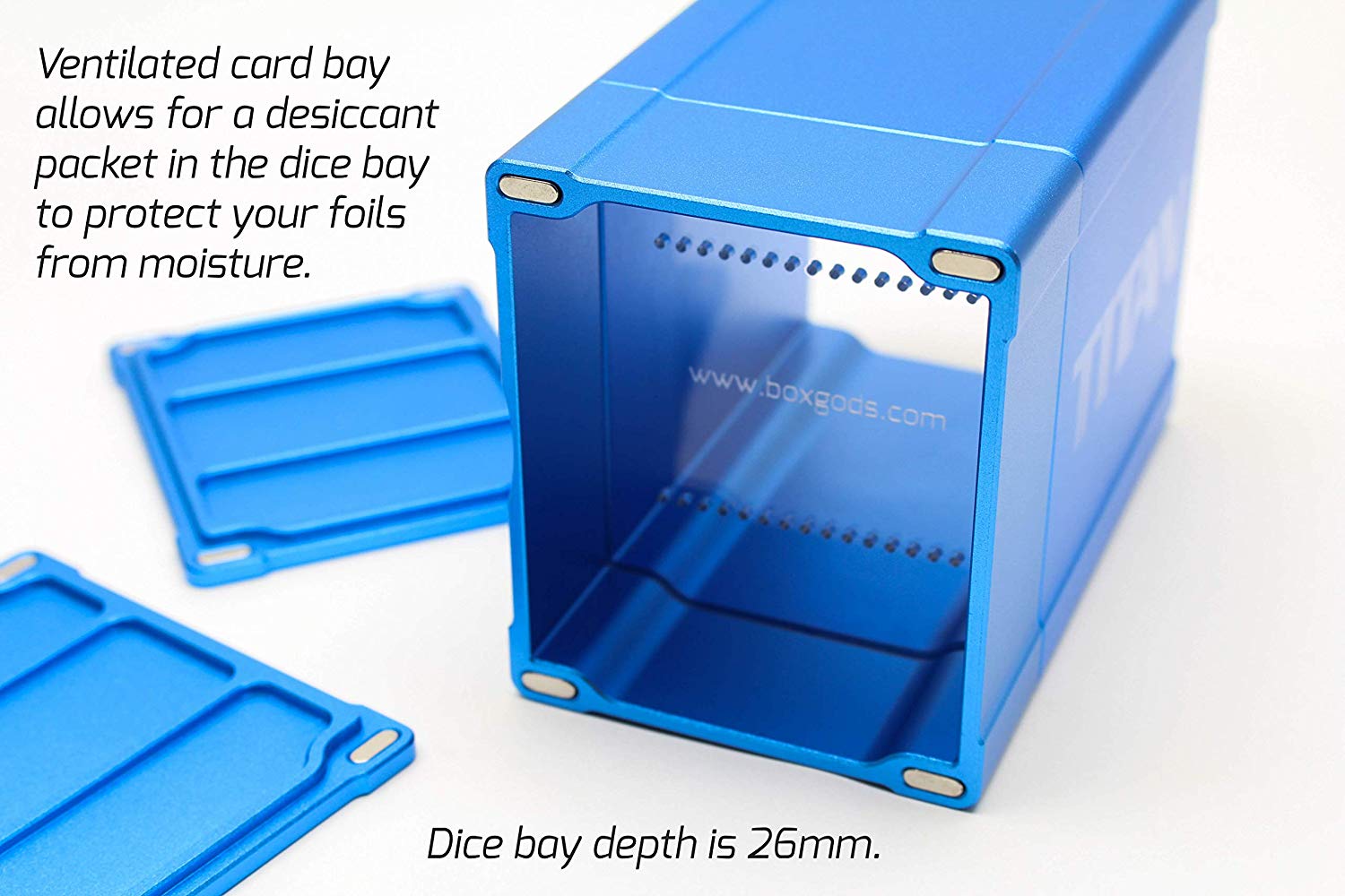 BOX GODS: TITAN DECK BOX - BLUE | Tacoma Games
