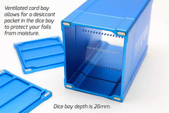 BOX GODS: TITAN DECK BOX - BLUE | Tacoma Games