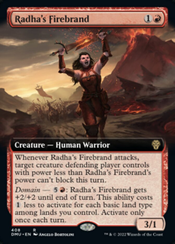 Radha's Firebrand (Extended Art) [Dominaria United] | Tacoma Games