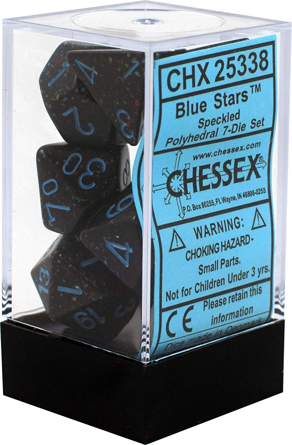 Chessex: Speckled Blue Stars 7-Die Set | Tacoma Games