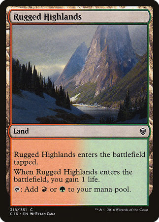 Rugged Highlands [Commander 2016] | Tacoma Games