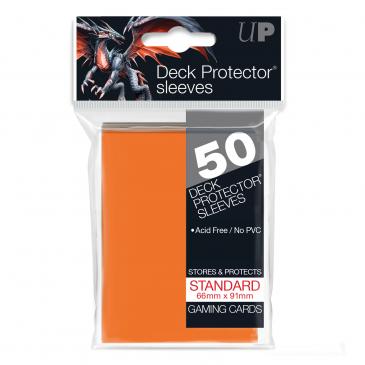 UltraPRO 50ct Orange Standard Deck Protectors | Tacoma Games