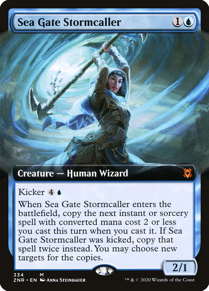 Sea Gate Stormcaller (Extended Art) [Zendikar Rising] | Tacoma Games