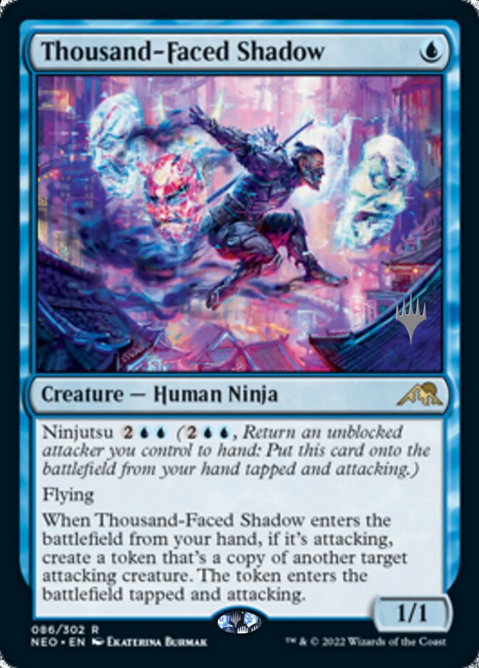 Thousand-Faced Shadow (Promo Pack) [Kamigawa: Neon Dynasty Promos] | Tacoma Games