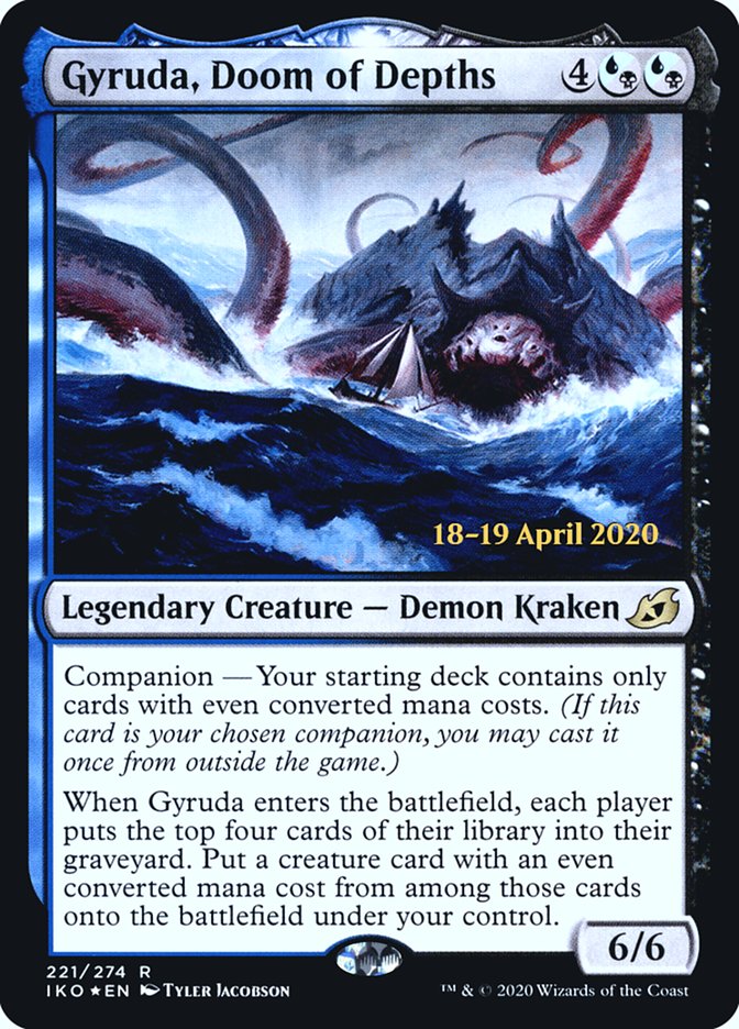 Gyruda, Doom of Depths  [Ikoria: Lair of Behemoths Prerelease Promos] | Tacoma Games