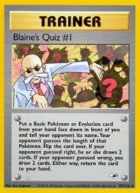 Blaine's Quiz #1 (97) [Gym Heroes] | Tacoma Games