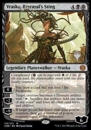 Vraska, Betrayal's Sting (Promo Pack) [Phyrexia: All Will Be One Promos] | Tacoma Games