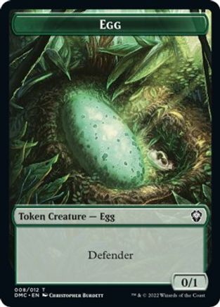 Snake // Egg Double-sided Token [Dominaria United Commander Tokens] | Tacoma Games