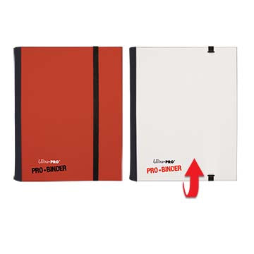 UltraPRO 4-Pocket Red & White Flip PRO-Binder | Tacoma Games