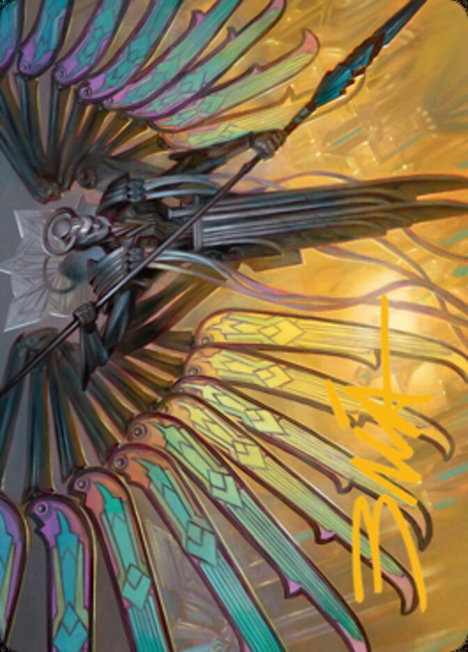 Paragon of Modernity Art Card (Gold-Stamped Signature) [Streets of New Capenna Art Series] | Tacoma Games