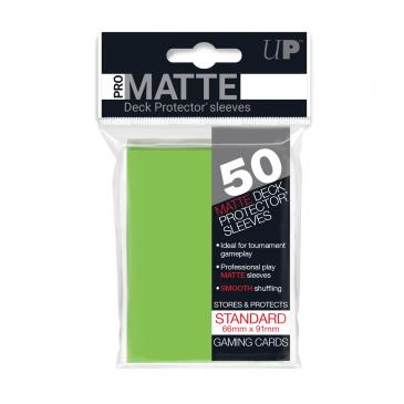 UltraPRO 50ct Pro-Matte Lime Green Standard Deck Protectors | Tacoma Games