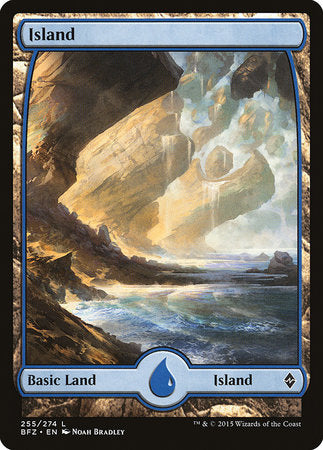 Island (255) - Full Art [Battle for Zendikar] | Tacoma Games