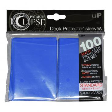 UltraPRO PRO-Matte Eclipse Pacific Blue Standard Deck Protector sleeve 100ct | Tacoma Games