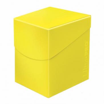 UltraPRO Eclipse PRO 100+ Lemon Yellow Deck Box | Tacoma Games