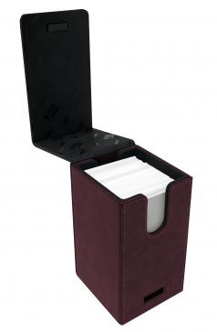 UltraPRO Suede Collection Alcove Tower Ruby Deck Box | Tacoma Games