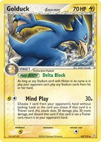 Golduck (Delta Species) (43) [Holon Phantoms] | Tacoma Games