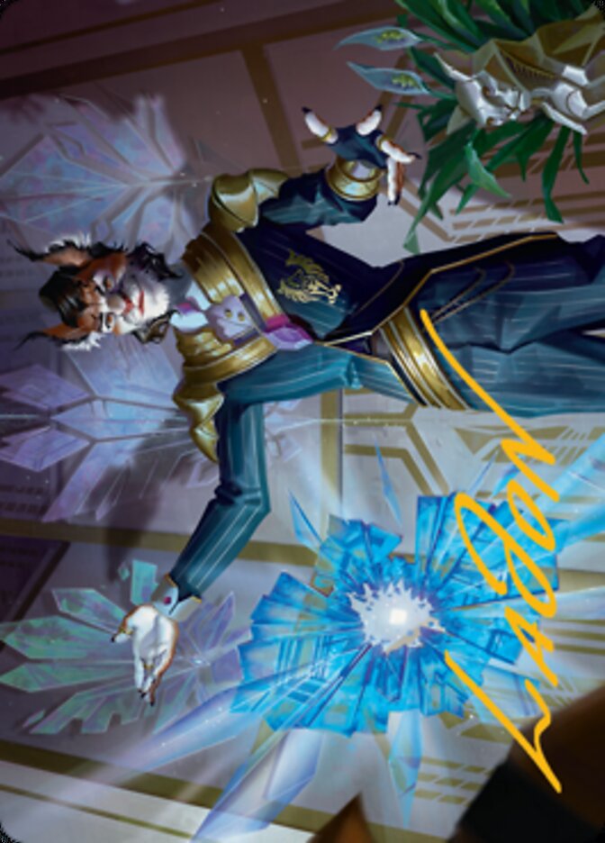 Kros, Defense Contractor Art Card (Gold-Stamped Signature) [Streets of New Capenna Art Series] | Tacoma Games