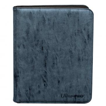 UltraPRO Suede Collection Zippered 9-Pocket Premium PRO-Binder - Sapphire | Tacoma Games