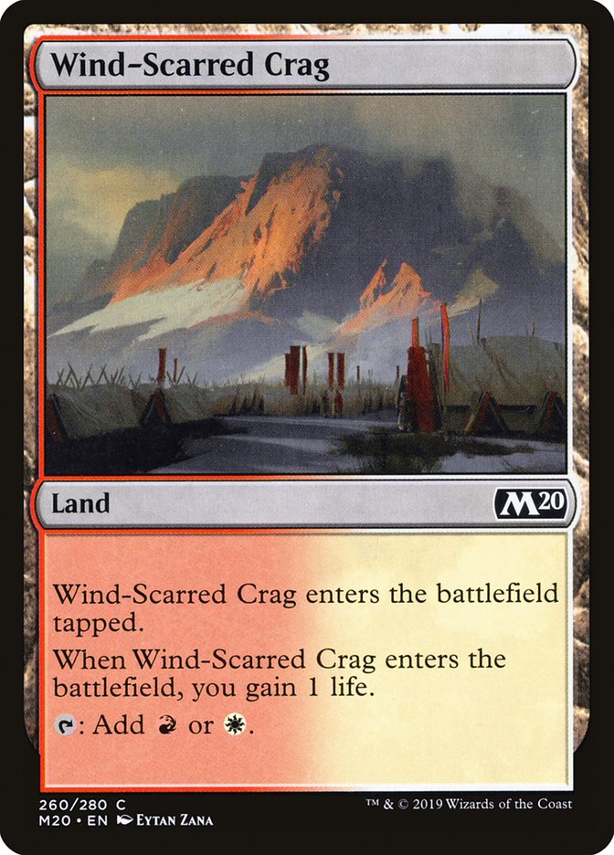 Wind-Scarred Crag [Core Set 2020] | Tacoma Games