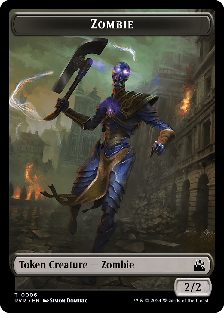 Zombie Token [Ravnica Remastered Tokens] | Tacoma Games