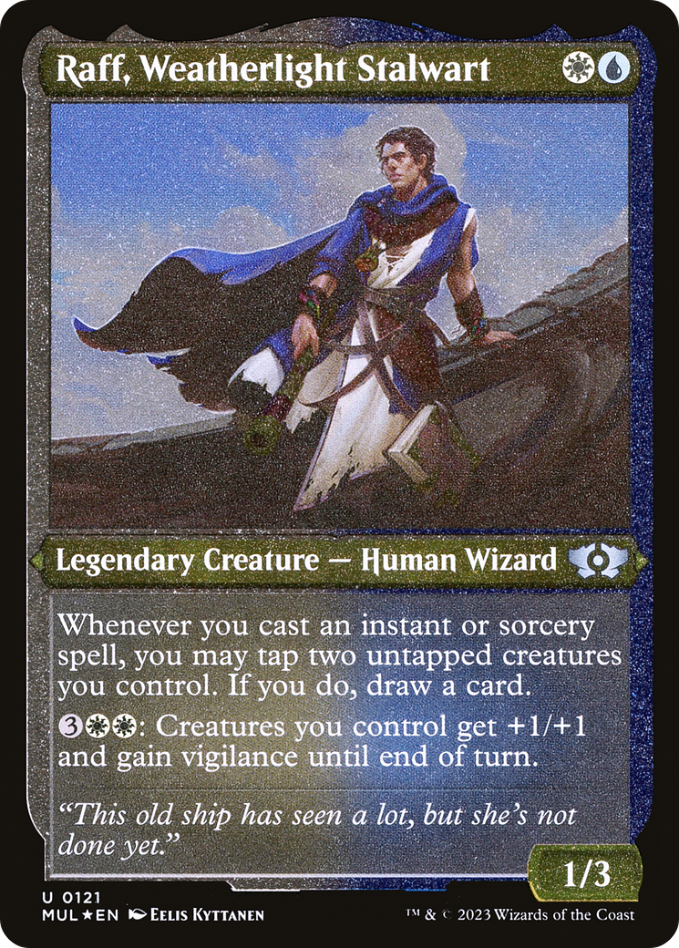 Raff, Weatherlight Stalwart (Foil Etched) [Multiverse Legends] | Tacoma Games