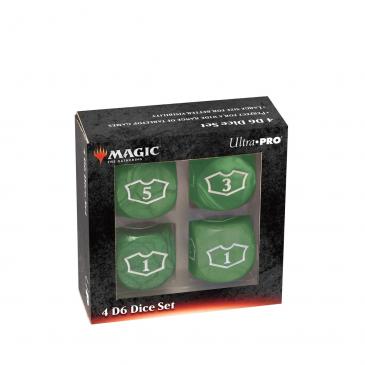 UltraPRO Deluxe 22MM Green Mana Loyalty Dice Set for Magic: The Gathering | Tacoma Games