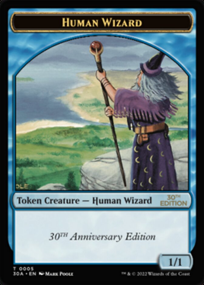 Human Wizard Token [30th Anniversary Tokens] | Tacoma Games