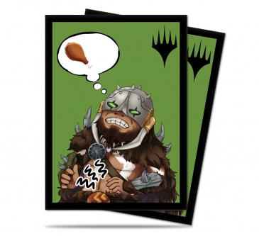UltraPRO Chibi Collection Garruk - I'm Starving! Standard Deck Protector sleeves 100ct for Magic | Tacoma Games
