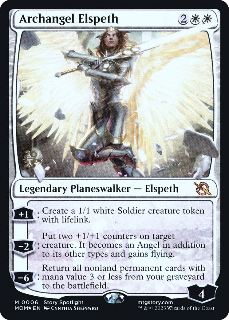 Archangel Elspeth [March of the Machine Prerelease Promos] | Tacoma Games