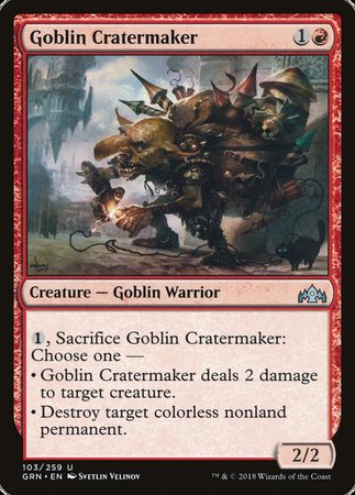 Goblin Cratermaker [Guilds of Ravnica] | Tacoma Games