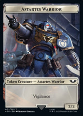 Astartes Warrior // Robot Double-sided Token (Surge Foil) [Universes Beyond: Warhammer 40,000 Tokens] | Tacoma Games