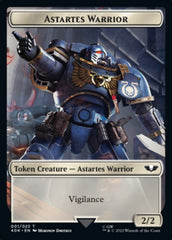 Astartes Warrior // Cherubael Double-sided Token (Surge Foil) [Universes Beyond: Warhammer 40,000 Tokens] | Tacoma Games