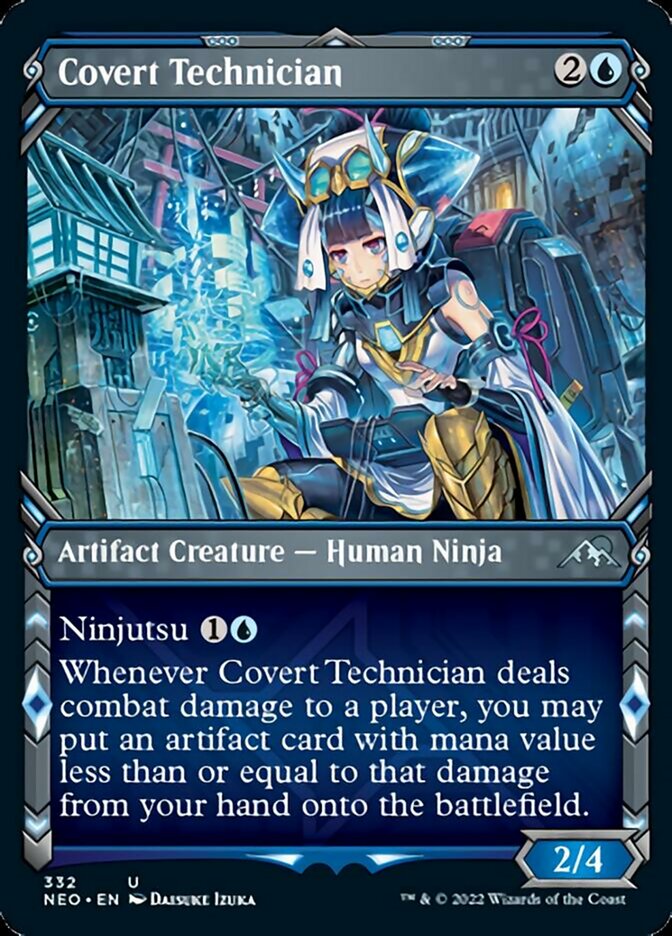 Covert Technician (Showcase Ninja) [Kamigawa: Neon Dynasty] | Tacoma Games